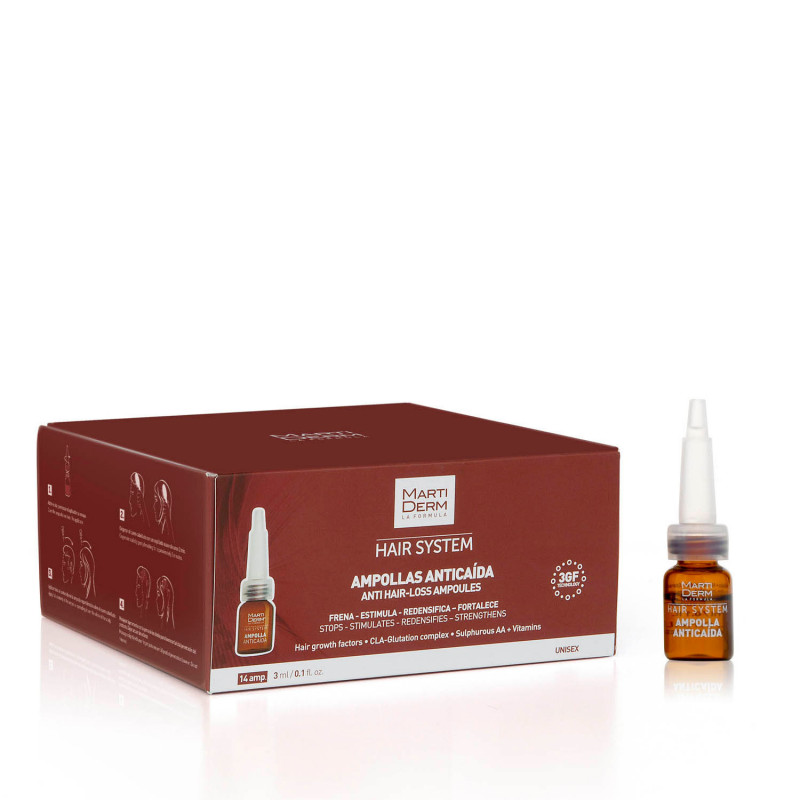 Martiderm Hair System Ampolas Antiqueda 14x3ml