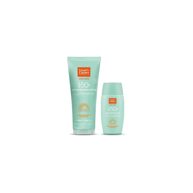 Martidererm Pack Sun Care Protetor Solar Active D Bodion SPF50+ 200 ml+ Active D Fluid SPF50+ 50 ml