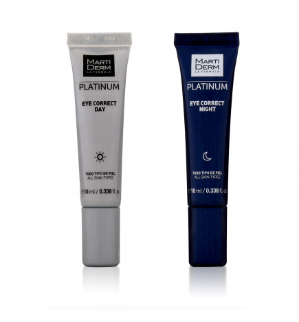 Martidererm Platinum Eye Prawidłowa paczka Cream 10 ml + nocny krem ​​10 ml