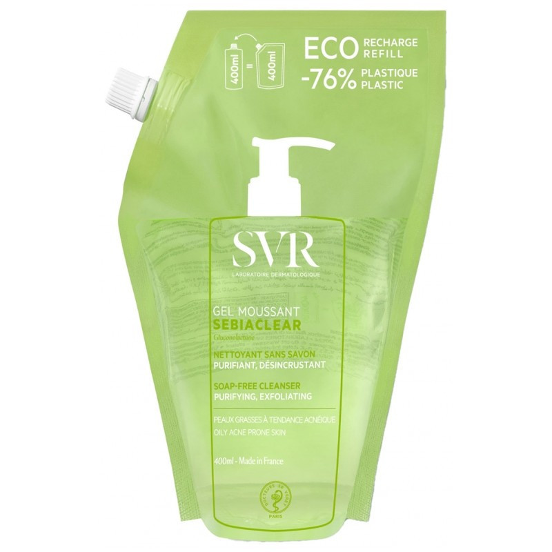 SVR Sebiacclear Limpeza Eco-Refill 400ml凝胶