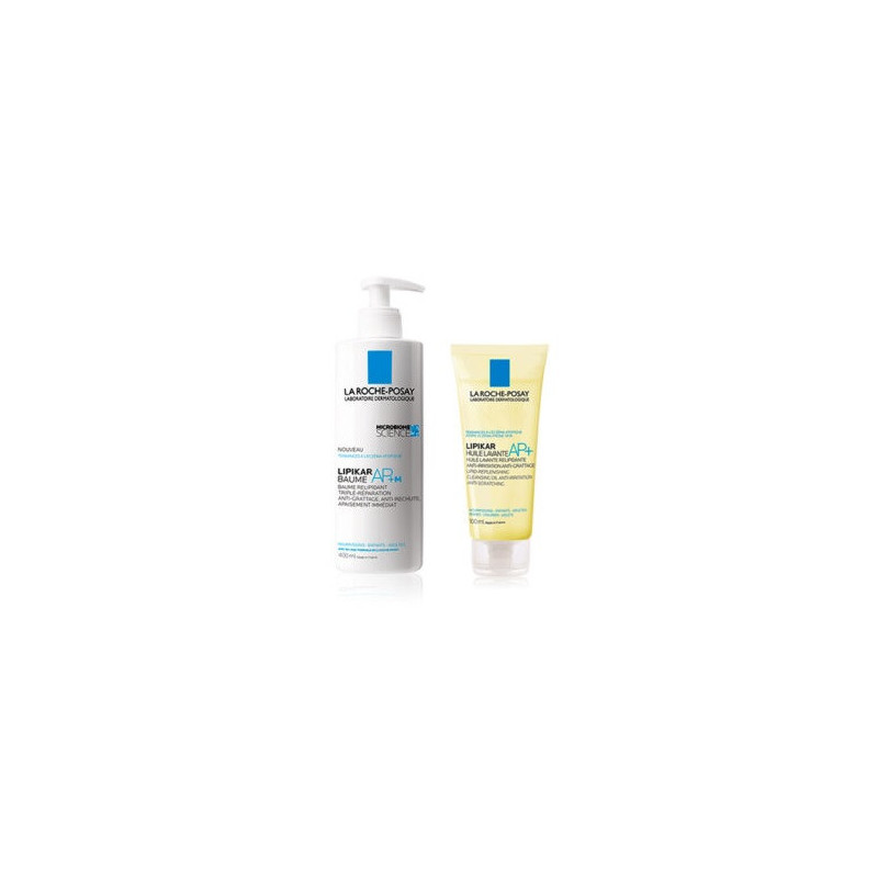 La Roche Posay Pack Lipikar Baume AP + M 400 ml + Lelipidant Ritningsolja 100 ml