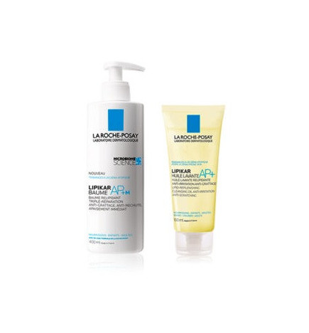 La Roche Posay Pack Lipikar Baume AP + M 400 ml + Lelipidant Ritningsolja 100 ml