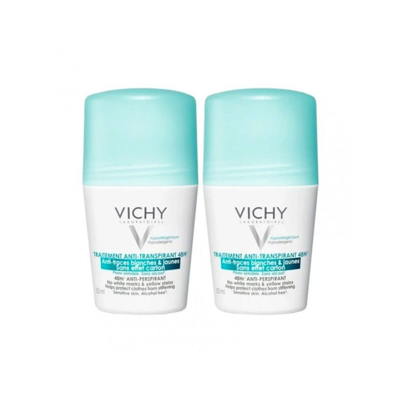 Vichy Pack Antiraspirante Anti-Manche 48H Roll-on 2x50ml