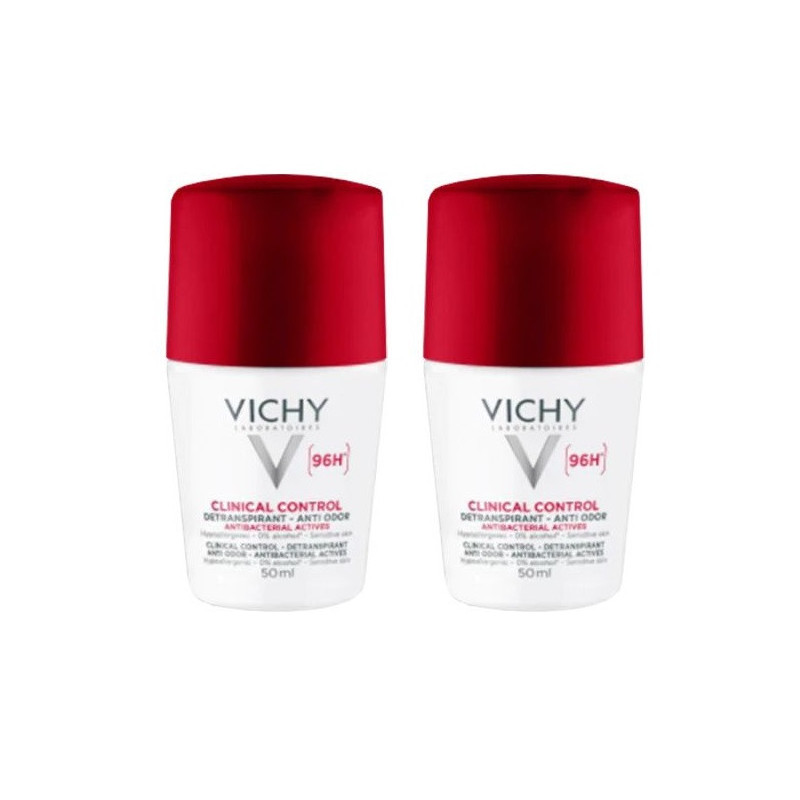 Vichy Pack Clinical Control Roll-On 96h 2x50ml