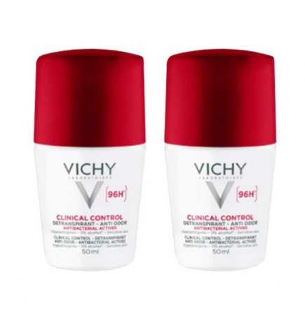 Vichy Pack Clinical Control Roll-On 96h 2x50ml