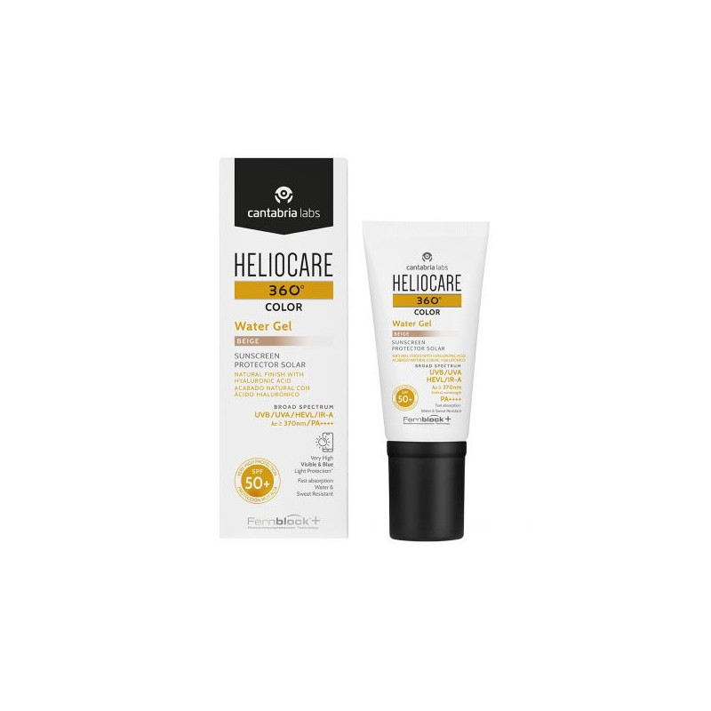 HELOCARE 360 Farbschütze Wassergel Tom Beige SPF50+ 50 ml