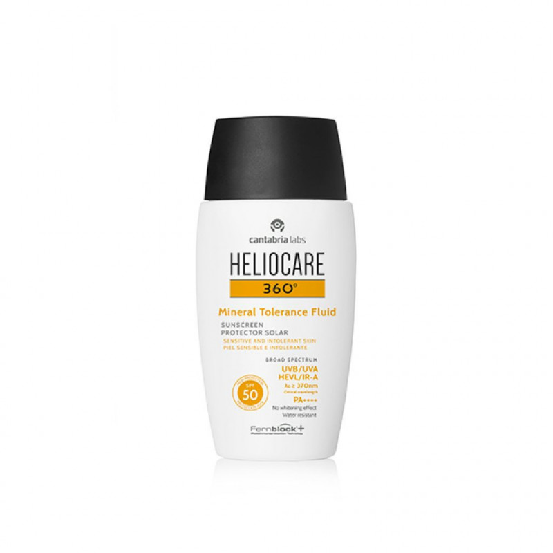 Helocare 360 ​​Mineral Sonnenschutztoleranz Flüssigkeit SPF50 50 ml