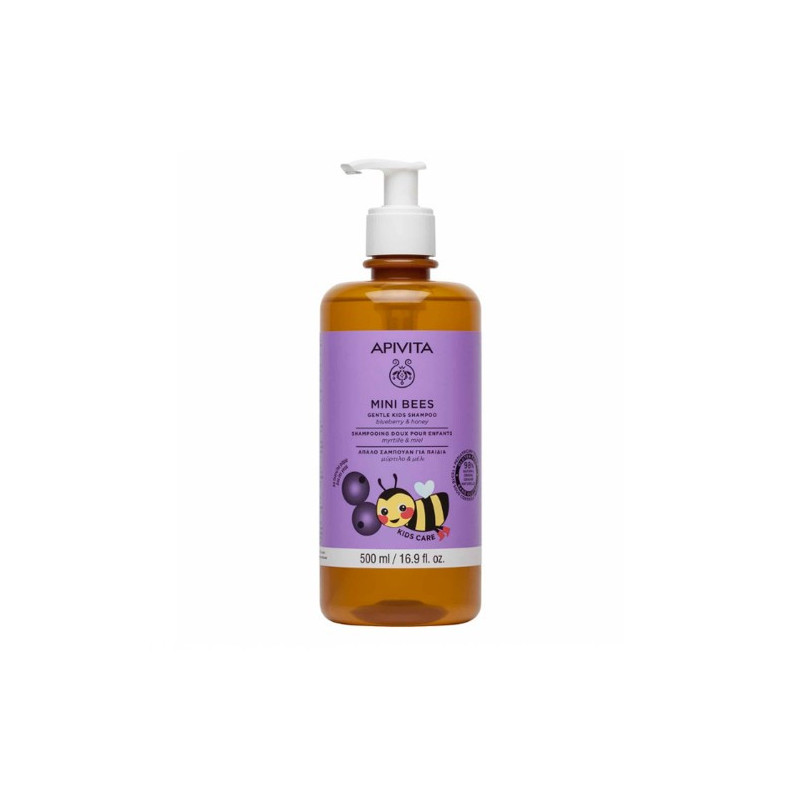 Apivita Mini Bees Gentle Shampoo for Kids Blueberry and Honey 500ml