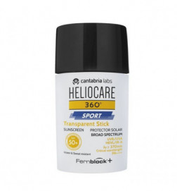 Stick trasparente SPF50+ 25 ml della protezione solare di Helioca 360