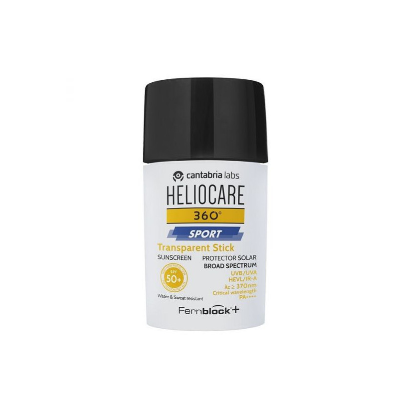 Stick trasparente SPF50+ 25 ml della protezione solare di Helioca 360