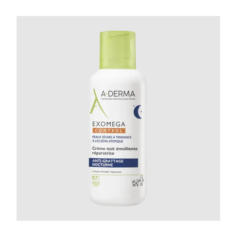 A-Derma Exomega Control Creme de Noite Reparador Antiprurido 400ml