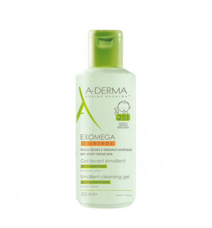 A Derma EXOMEGA CONTROL GEL CORPO E CABELO 200 ml