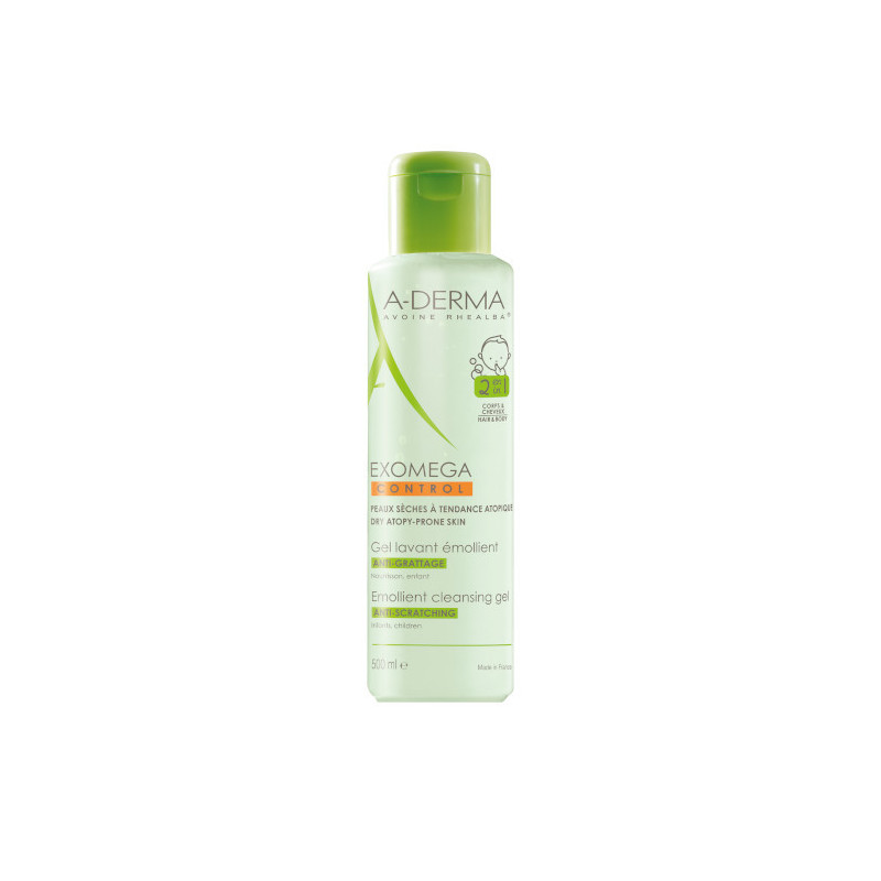 A-Derma Exomega Control Gel Corpo e Cabelo 500ml