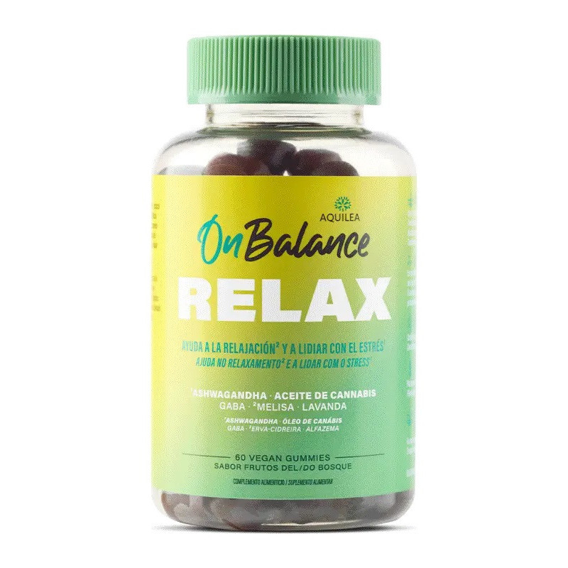 Aquilea OnBalance Relax 60 Gomas Vegan Sabor Frutos do Bosque