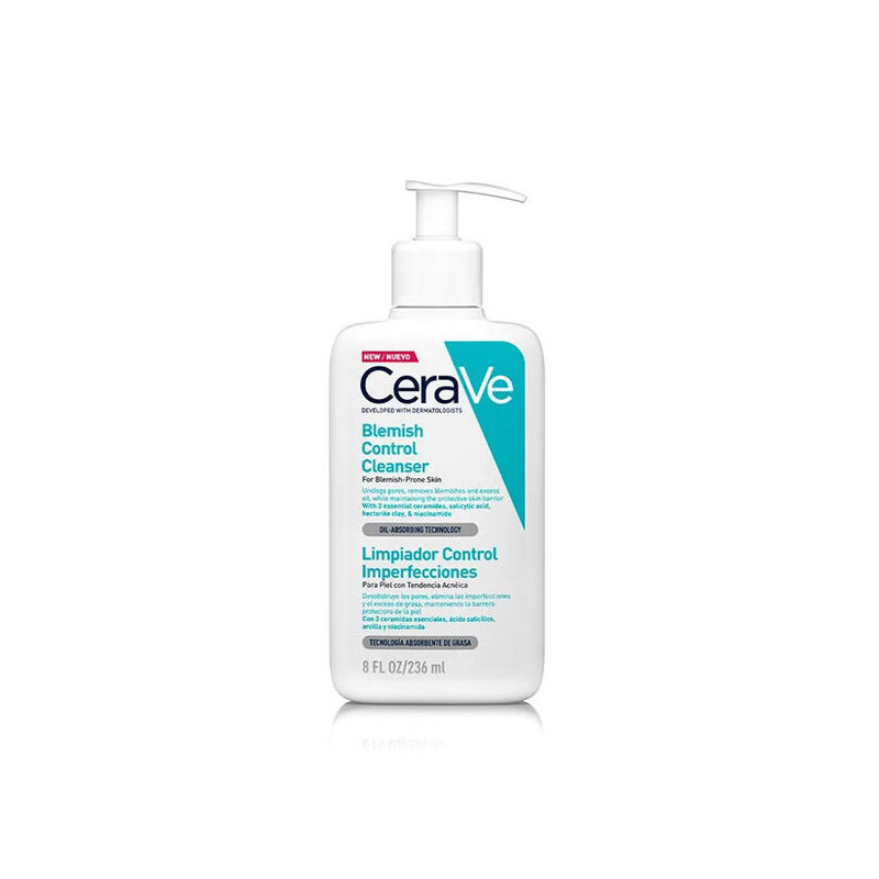 CeraVe Blemish Control Cleanser Gel Limpeza Controlo Imperfeições 236ml