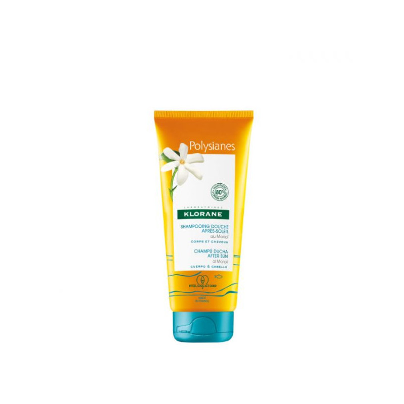 Klorane Polysianes Champô-Duche Após Sol - Corpo E Cabelo - 75ml