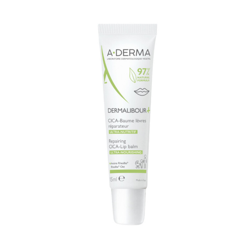 A-Derma Dermalibour+ Bálsamo Lábios Reparador Cica 15ml