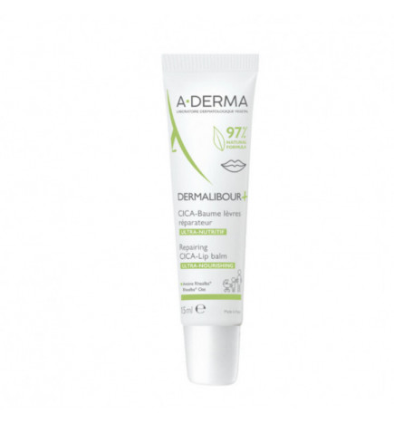 A-Derma Dermalibour+ Cica-Balsamo Labbra  Ristrutturante 15ml