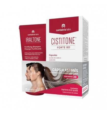 Cystic Pack Strong Bd 60 Capsules + Iraltone Champô 200ml