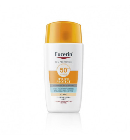 Eucerin Protetor Solar Hydro Protect Fluído Ultra Ligeiro SPF50+ Claro 50ml