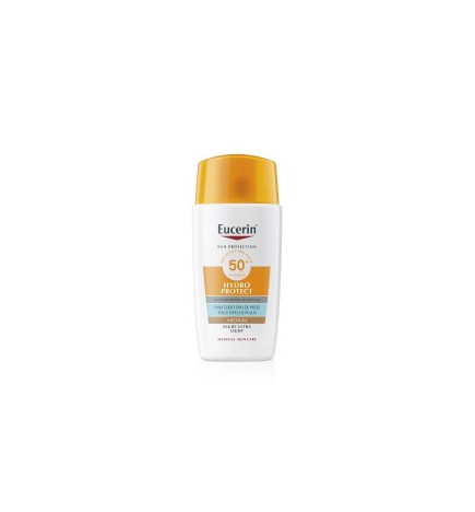 Eucerin Protetor Solar Hydro Protect Fluído Ultra Ligeiro SPF50+ Médio 50ml