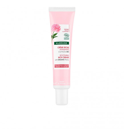 Klorane Peónia Rosto Creme Rico 40ml