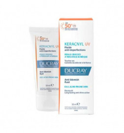 Ducray Keracnyl Protetor Solar UV Fluído Anti-Imperfeições SPF50+ 50ml