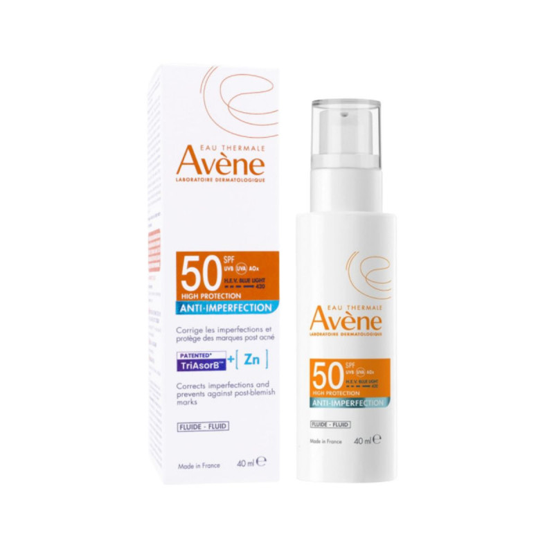 Avène Solar Protetor Solar Fluido Anti-Imperfeições SPF50 40ml