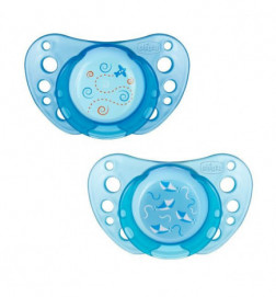 Chicco Chupetas Physio Air Silicone 0m+ Blue