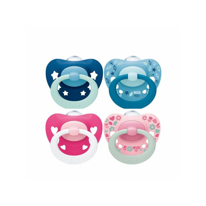 Nuk Chupeta Signature Silicone 6-18m 2 Uni