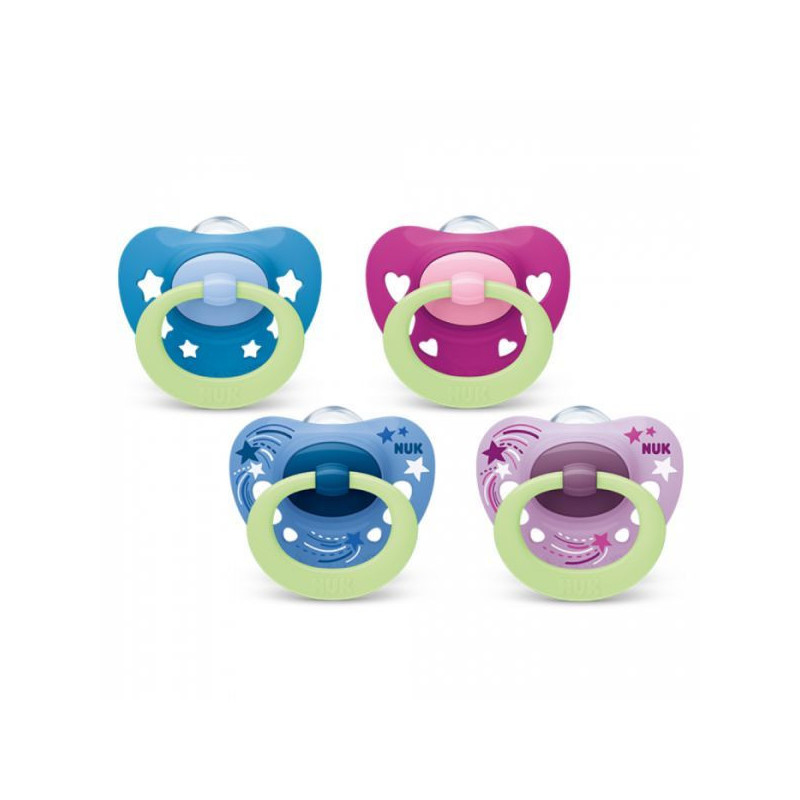 Nuk Chupeta Signature Night Silicone 0-6m 2 Uni