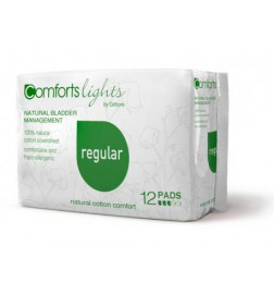 Cottons Conforts Lights Je pense que pour l'incontinence 100% coton - régulier 12 PC.