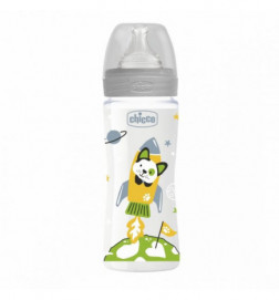 Chicco Biberão Well Being Neutro Silicone Fluxo Rápido 4M+ 330ml
