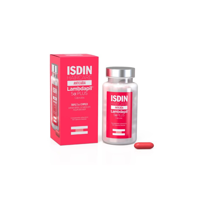 Isdin Lambdapil 5 Alfa Plus 60U - Cápsulas Antiqueda de cabelo
