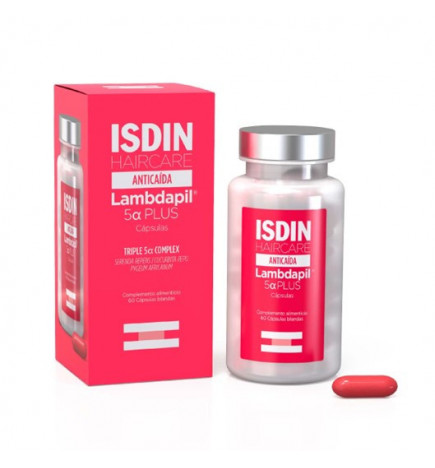 Isdin Lambdapil 5 Alfa Plus 60U - Cápsulas Antiqueda de cabelo