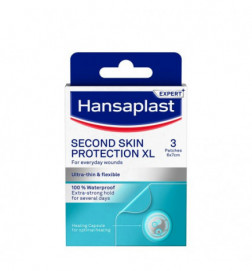 Hansaplast Second Skin Protection XL Apósitos Hidrocoloides  70mmx60mm 3 uds