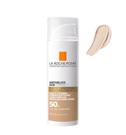 La Roche‑Posay Anthelios Age Correct SPF 50 avec voix anti‑rides et anti‑taches 50ml