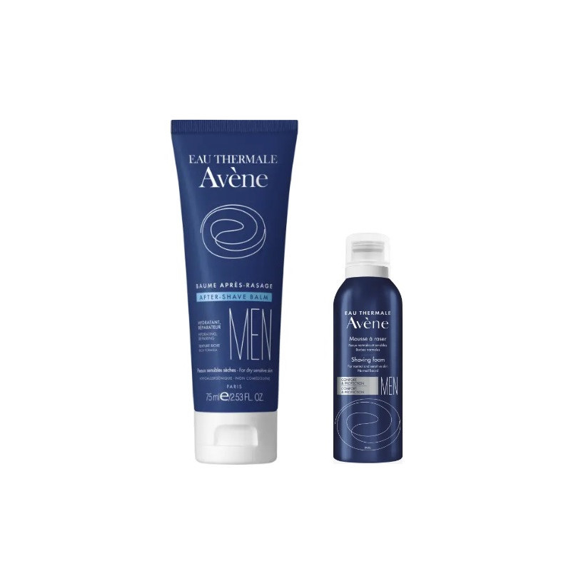 Avène Pack de Rasage Baume Après-Rasage 75 ml + Mousse à Raser 50 ml