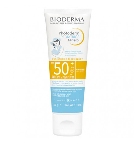 Bioderma Photoderm Pediatrics Mineral Spf50+ Latte Solare Per Neonati E Bambini 50g