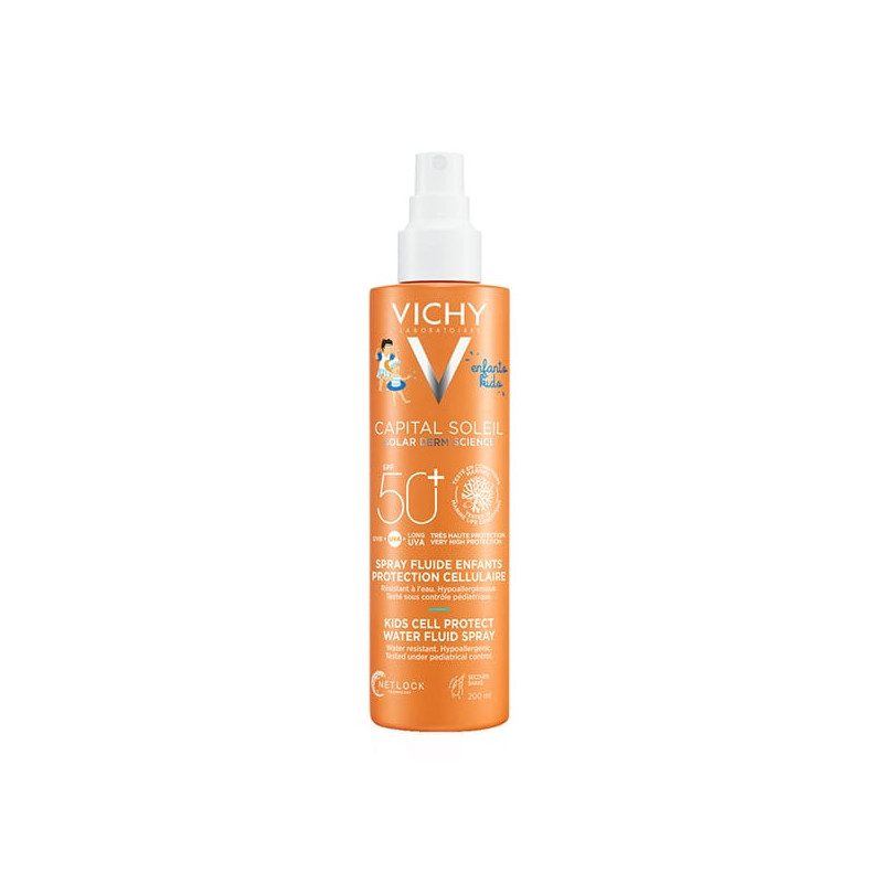 Vichy Capital Soleil Protetor Solar Spray Fluido Invisivel Criança SPF50+ 200ml