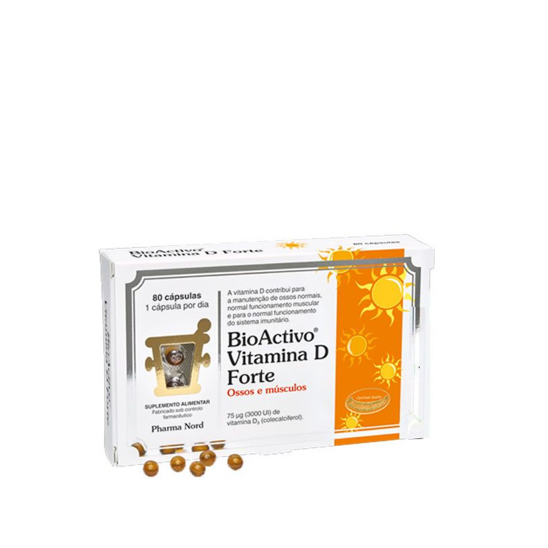 BioActivo Vitamina D Forte 80 cápsulas
