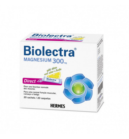 Biolectra Magnesium 300mg 20 Saquetas