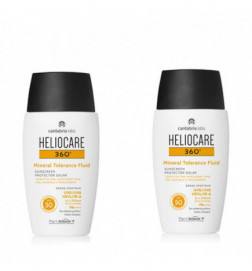 Heliocare Pack 360 Protetor Solar Mineral Tolerance Fluid 2x50ml