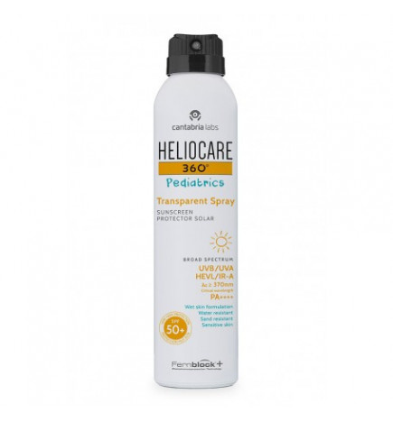 Heliocare 360 Protetor Solar Pediatrics Spray Transparente SPF50+ 200ml