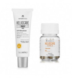 Heliocare Pack 360 Crème solaire A-R Emulsão FPS 50+ 50ml + Ultra-D 30 Gélules