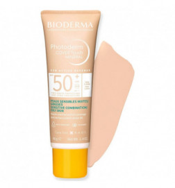 Bioderma Photoderm Cover Touch Mineral-Sonnenschutz, sehr heller Farbton, Lichtschutzfaktor 50+, 40 g