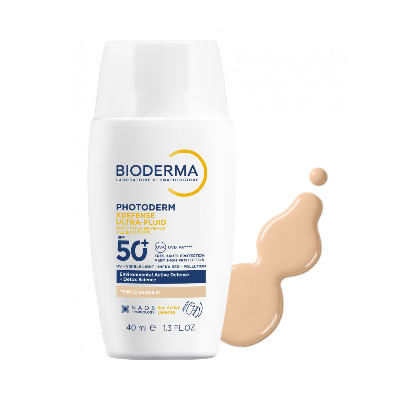 Bioderma Photoderm Xdefense Ultra-fluid Viso Spf50+ Tonalità 01 Pelle Chiara 40ml