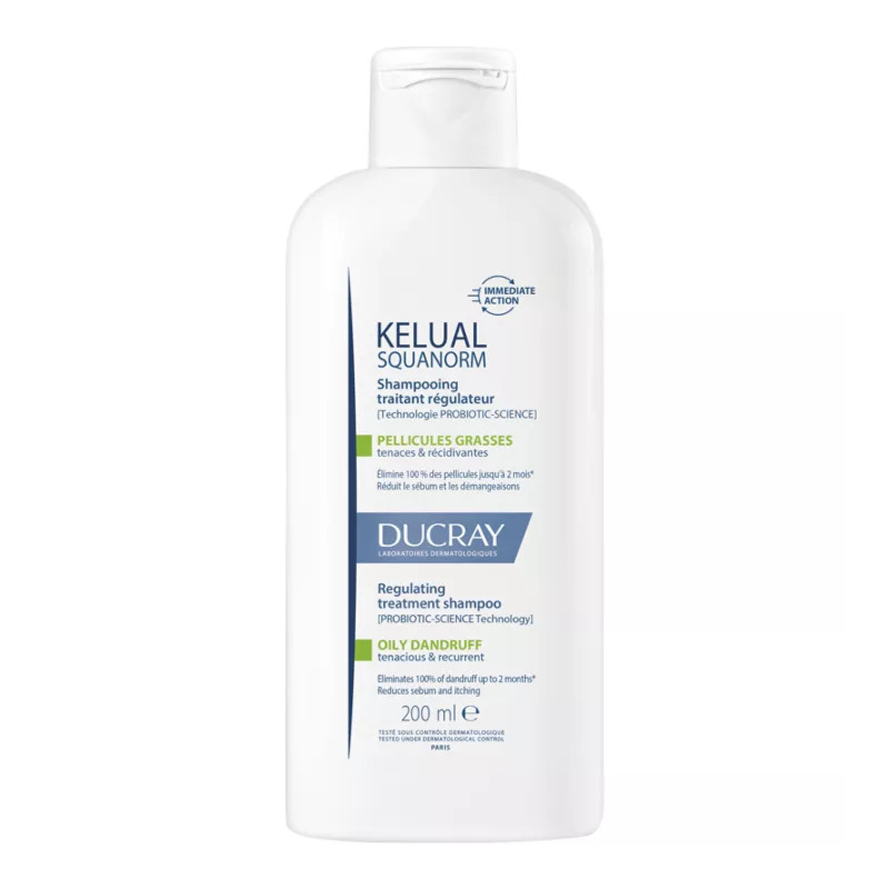 Ducray Kelual Squanorm Shampoing Antipelliculaire Grasse 200 ml