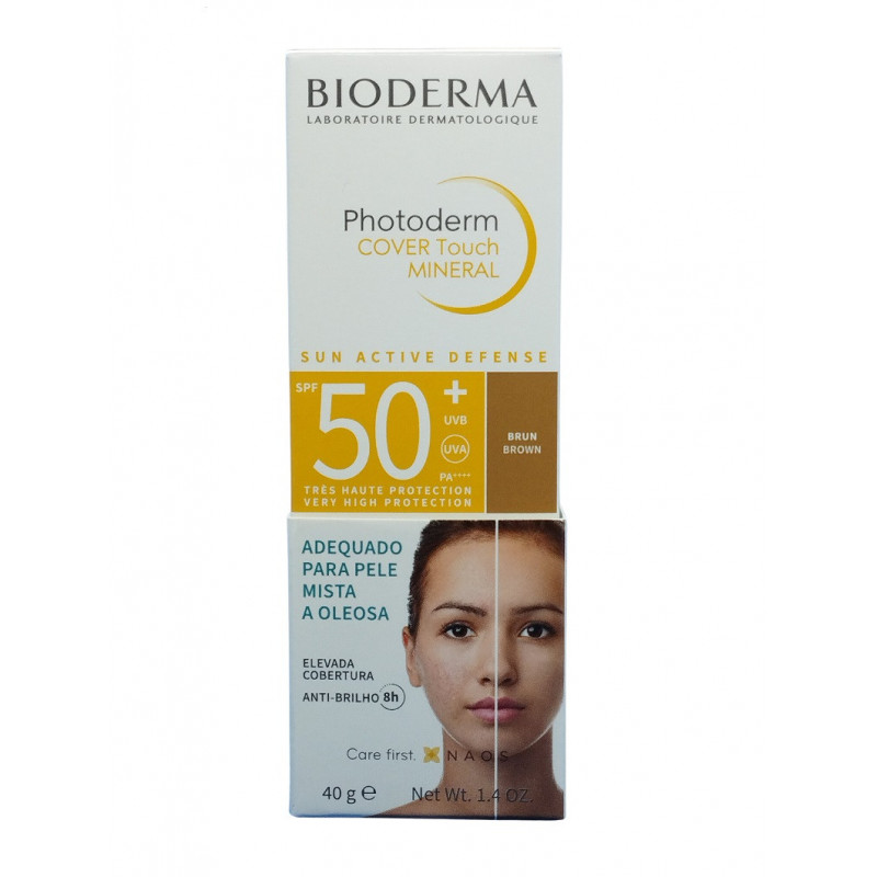 Bioderma Photoderm Cover Touch Crème Solaire Minérale Ton Bronze SPF50+ 40 g