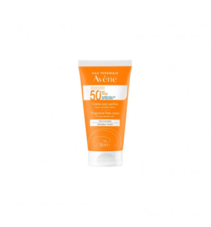 Avène Solar Crema SPF50+ Sin Perfume 50ml
